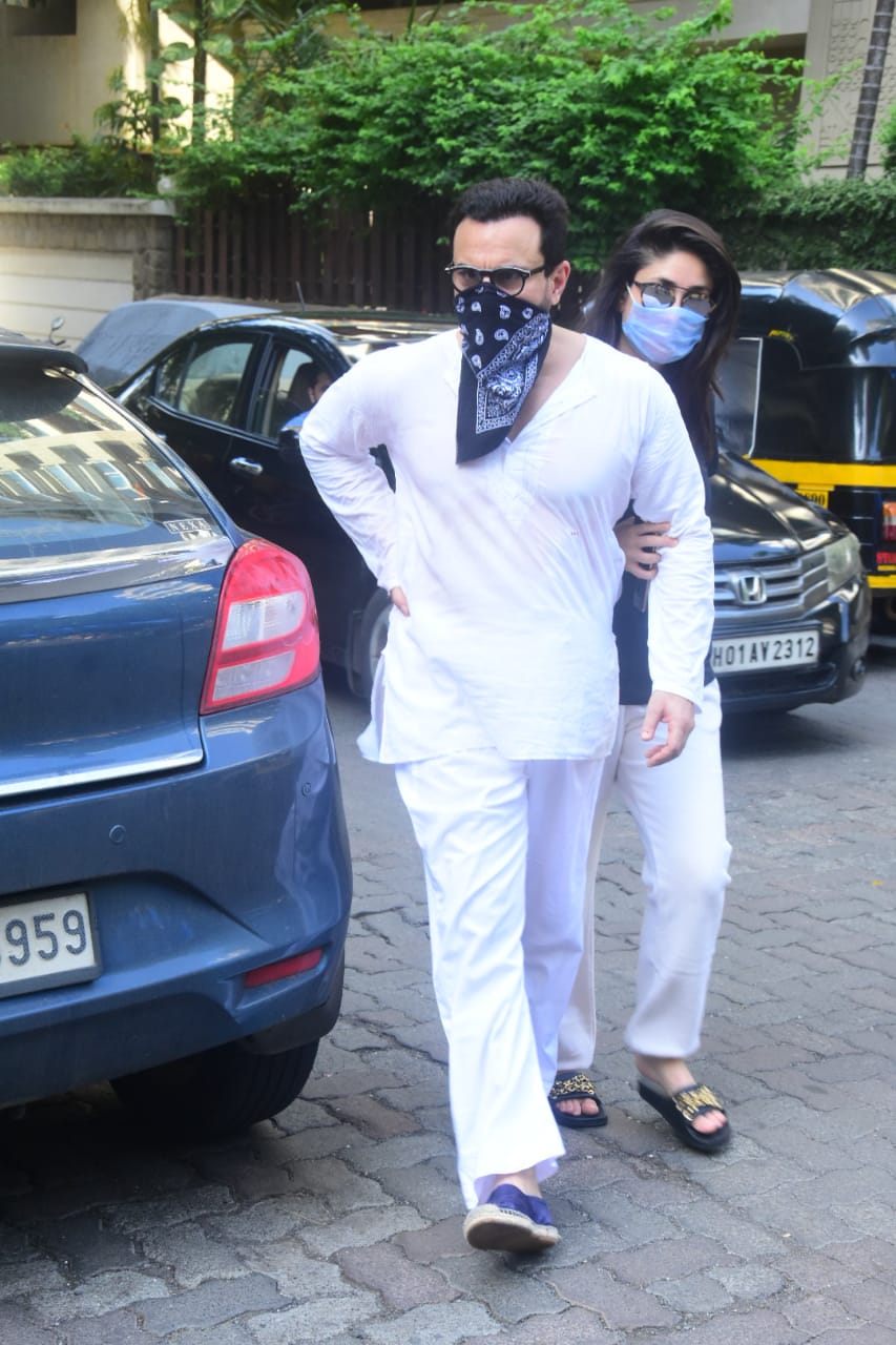 Spotted: Saif-Kareena went out for outing by putting on a mask with son Taimur, star family seen in a very stylish style