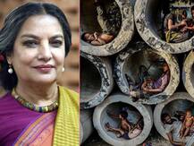 शबाना आजमी ने ट्विटर पर शेयर की पाइप में बैठे लोगों की ये तस्वीर, इस वजह से हो गईं ट्रोल