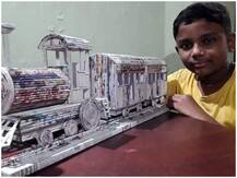 12 साल के छात्र ने किया कमाल, पुराने अखबार से तैयार किया ट्रेन का मॉडल, रेलवे ने भी की तारीफ