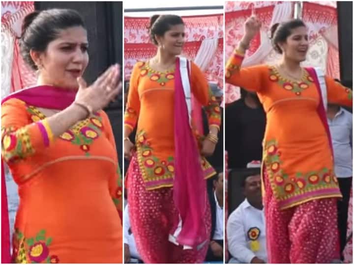 सपना चौधरी ने 'रसगुल्ला खवा दे' गाने पर धमाकेदार डांस से मचाया धमाल, देखें VIDEO sapna choudhary dance on haryanvi song rasgulla khawade mere yaar watch video सपना चौधरी ने 'रसगुल्ला खवा दे' गाने पर धमाकेदार डांस से मचाया धमाल, देखें VIDEO