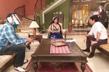 IN PICS: कोरोना वायरस के बीच शुरू हुई 'भाबी जी घर पर हैं' की शूटिंग, इस अंदाज में दिखे सितारे