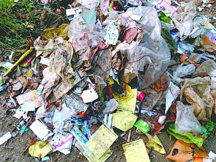 Bio medical waste in Uttrakhand khatima forest range उत्तराखंड: खटीमा के जंगलों में बेधड़क डाला जा रहा है मेडिकल वेस्ट, पर्यावरण को खतरा, लेकिन अफसरों को सुध नहीं
