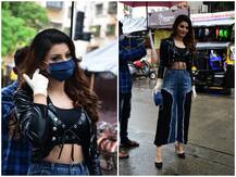 लॉकडाउन में मास्क और सैनेटाइजर का प्रचार करती दिखीं उर्वशी राउतेला