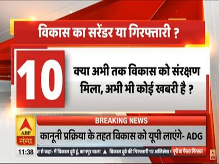 Kanpur Encounter: गैंगस्टर विकास दुबे गिरफ्तार, एबीपी गंगा ने पूछे 10 सवाल