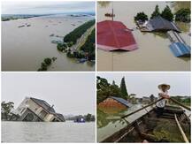 कोरोना के बाद अब चीन में बाढ़ से तबाही, भारी जानमाल का नुकसान, देखें तस्वीरें