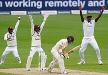 ENG Vs WI 2nd Test Day 1 Tea: मुश्किल में इंग्लैंड, 112 रन पर गंवाए तीन विकेट