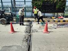 यूपी: आगरा में फिर आई आंबेडकर पुल में दरार, राज्य सेतु निगम की कार्यप्रणाली पर उठे सवाल