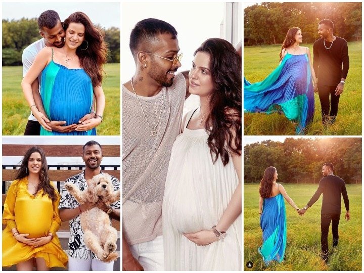 Hardik Pandya and Natasa Stankovic cradle her baby bump in loving snap from  maternity shoot - Hindustan Times