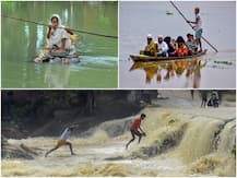 तस्वीरें: बिहार और असम में बाढ़ से हालात बद से बदतर, कोई पानी में तो कोई सड़क किनारे रहने को मजबूर