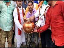 प्रयागराज: राम मंदिर के भूमि पूजन के लिए संगम से इकट्ठा की गई मिट्टी और जल