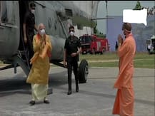 हनुमान गढ़ी पहुंचे पीएम मोदी, सोशल डिस्टेंसिंग का रखा जा रहा है खास ख्याल