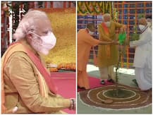 भूमिपूजन: टीका नहीं लगाया, प्रसाद नहीं लिया, पीएम मोदी ने ऐसे सोशल डिस्टेंसिंग का रखा ख्याल