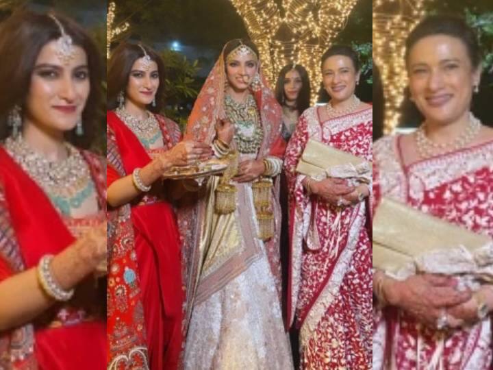 मिहिका ने अपनी शादी में हल्का गुलाबी रंग का लहंगा पहना है. तो चलिए आपको दिखाते है दोनों की शादी की फोटो. साथ ही इसकी मैचिंग की ज्वैलरी पहनी हुई थी.