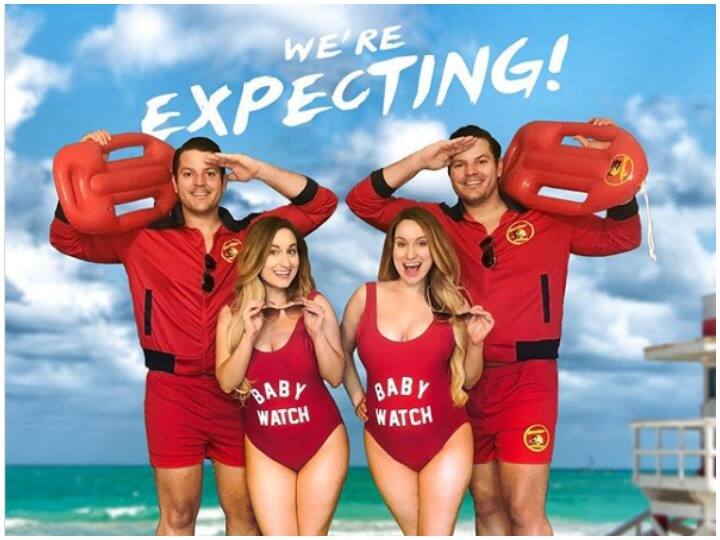 अमेरिका: दो जुड़वां जोड़े ने शेयर की रोमांच करनेवाली जानकारी, सोशल मीडिया पर खूब हो रही चर्चा Twin sisters married to identical twin brothers announce they are both pregnant अमेरिका: दो जुड़वां जोड़े ने शेयर की रोमांच करनेवाली जानकारी, सोशल मीडिया पर खूब हो रही चर्चा