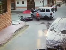 जोधपुर: हिट एंड रन की वारदात सीसीटीवी में कैद, बाइक सवार दंपत्ति को हवा में उड़ाया, हालत गंभीर