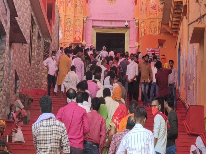 Devotees come to Ayodhya in huge numbers ann अपने अराध्य रामलला के मंदिर के निर्माण से जुड़ी तैयारी देखने अयोध्या आ रहे हैं श्रद्धालु