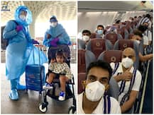 IPL 2020: PPE किट पहनकर मुंबई इंडियंस की टीम और परिवार संग UAE रवाना हुए रोहित शर्मा