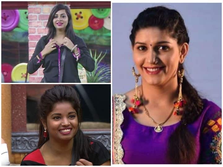 Sapna Choudhary to Arshi Khan These Bigg Boss contestants makeover are hard to believe see pics सपना चौधरी से लेकर अर्शी खान तक 'बिग बॉस' के इन कंटेस्टेंट्स ने अपने मेओवर से किया था दर्शकों को हैरान