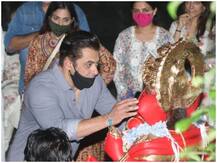 Photos: सलमान खान की बहन अर्पिता खान शर्मा के घर पर धूमधाम से मना गणेशोत्सव, डेढ़ दिन बाद हुआ बप्पा का विसर्जन