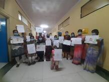 महाराष्ट्र : कोविड-19 अस्पताल में हुई चित्रकला प्रतियोगिता, मरीजों ने बढ़चढ़ कर लिया हिस्सा