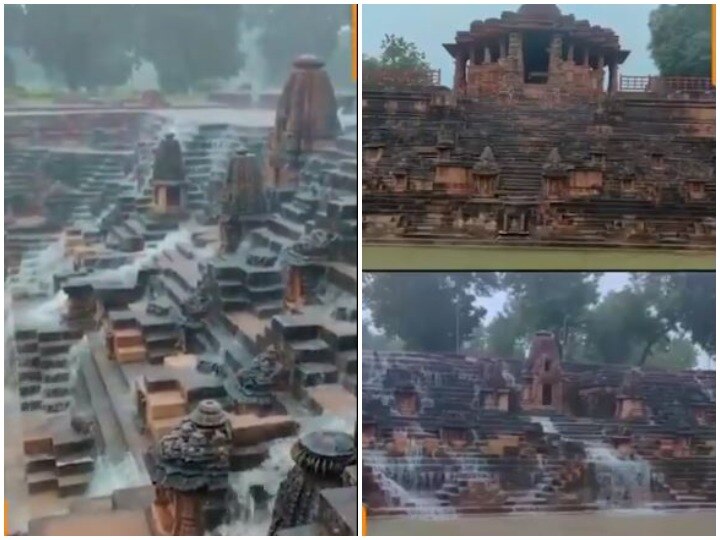 PM Narendra Modi tweet Modhera iconic Sun Temple looks splendid on a rainy day PM मोदी ने शेयर किया विश्व प्रसिद्ध सूर्य मंदिर का वीडियो, कहा- बारिश के समय मंदिर का अद्भुत नजारा