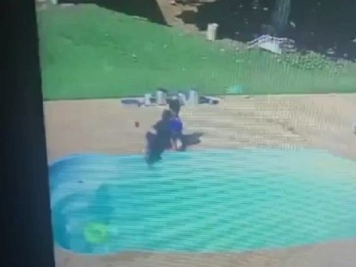 brazil 3 year old kid becomes a hero as he saved the life of his friend who fell into a swimming pool Viral Video: 3 साल के बच्चे की बहादुरी से सब हैरान, स्विमिंग पूल में फंसे अपने दोस्त की बचाई जान