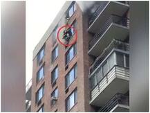 फायरफाइटर का रेस्क्यू वीडियो हुआ वायरल, लोगों ने कहा- उसने स्पाइडर-मैन की तरह बचाई जान