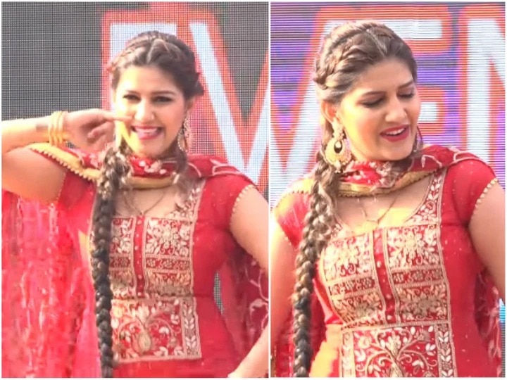 Sapna Choudhary dance on Haryanvi song Julf Hawa Mein Lehrae watch video goes viral सपना चौधरी ने हरियाणवी गाने 'जुल्फ हवा में लेहरावे' पर किया धांसू डांस, देखें वीडियो