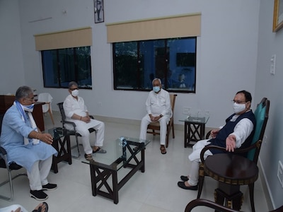 BJP President JP Nadda Met Bihar Chief Minister Nitish Kumar ANN | नीतीश  कुमार के साथ BJP राष्ट्रीय अध्यक्ष जेपी नड्डा की बैठक खत्म, NDA में सीट  बंटवारे पर हुई चर्चा
