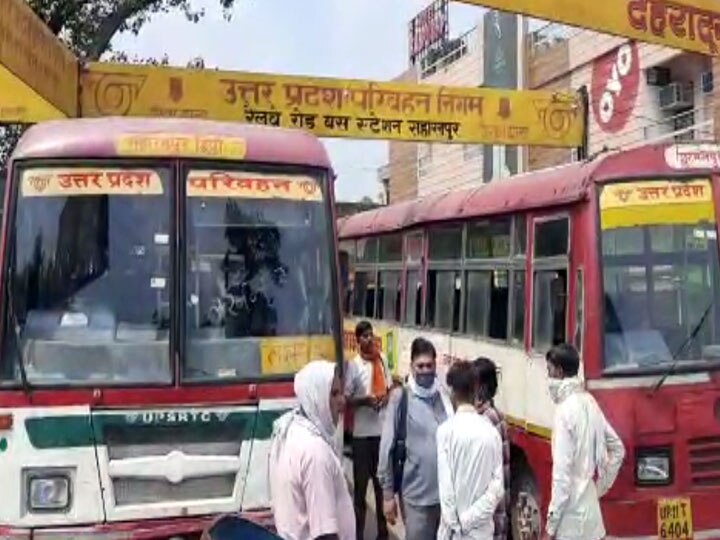 Saharanpur Bus service started not only for Uttar Pradesh but also for other states ann उत्तर प्रदेश ही नहीं अब अन्य राज्यों के लिए भी बस सेवा की गई शुरू, लोगों को मिली राहत