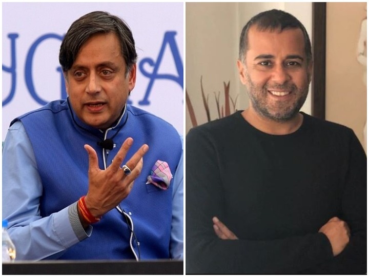 Chetan Bhagat asks Shashi Tharoor to praise him with big words