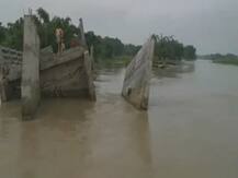 उद्घाटन से पहले ही ढह गया निर्माणाधीन पुल, 1 करोड़ 42 लाख की लागत से किया जा रहा था निर्माण