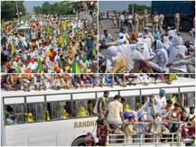 Pictures: कृषि विधेयकों के खिलाफ पंजाब-हरियाणा में किसानों का हल्ला बोल, सड़कों पर जमे