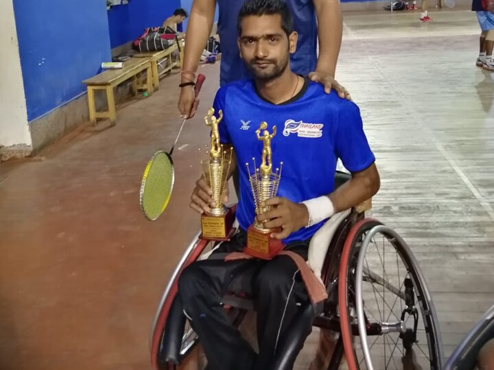 Lucknow Paralympics athlete shashank wins 8 medal in badminton ANN लखनऊः लोगों के लिए मिसाल है शशांक के हौसले की कहानी, व्हीलचेयर से गोल्ड मेडल तक का सफर