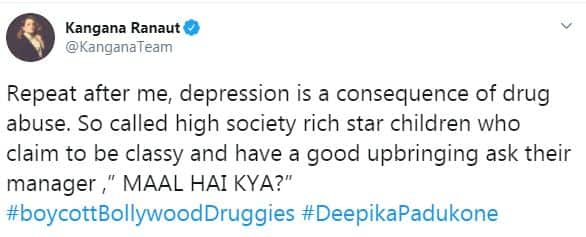 ड्रग्स केस में NCB सूत्रों ने दीपिका पादुकोण का नाम किया कंफर्म, कंगना ने दी ये प्रतिक्रिया