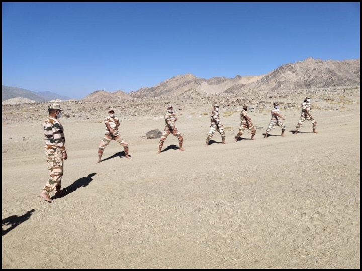 ABP EXCLUSIVE: ITBP jawans are being given training in East Ladakh- ANN EXCLUSIVE: LAC पर बदल चुके हैं रूल्स ऑफ इंगेजमेंट, ITBP के जवानों को पूर्वी लद्दाख में दी जा रही है फायरिंग की ट्रैनिंग