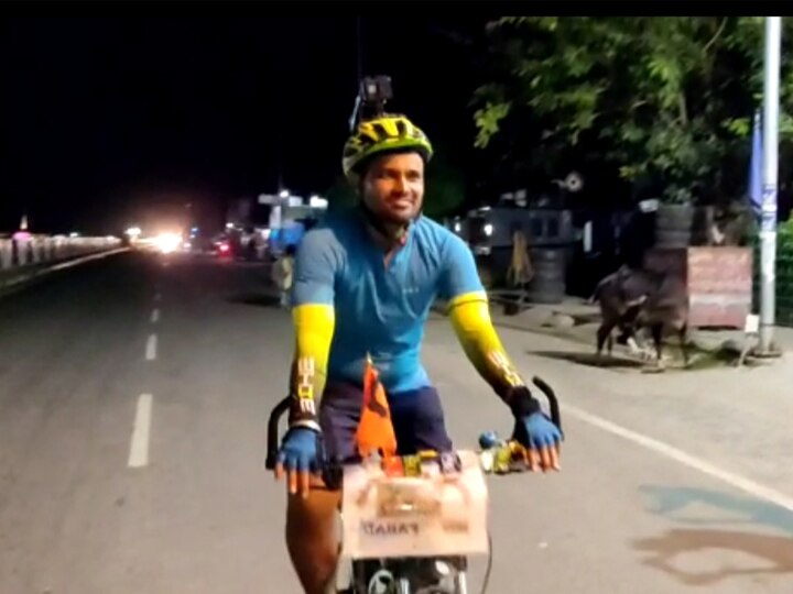 Airforce Techincian Pankaj will reach uttrakhand on cycle from Assam Pilibhit ANN पीलीभीतः साइकिल पर असम  से चलकर उत्तराखंड पहुंचेंगे पंकज, जानिए क्यों कर रहे हैं ऐसा