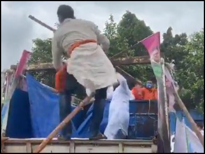 Pappu yadav jap and patna bjp Worker fight on road- ann बिहार: पप्पू यादव और बीजेपी के समर्थकों के बीच हुई मारपीट, सड़क पर ही भिड़ गए दोनों पार्टियों के कार्यकर्ता