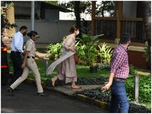 Photos: NCB के दफ्तर पहुंचीं अभिनेत्री दीपिका पादुकोण, ड्रग्स मामले में करना है सवालों का सामना