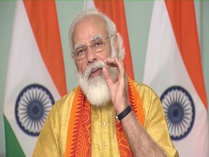 किसान बिल: पीएम मोदी का विपक्ष पर एक और हमला, बोले- कुछ लोग किसानों की आजादी बर्दाश्त नहीं कर पा रहे PM Modi launches six mega projects under Namami Gange Mission in Uttarakhand