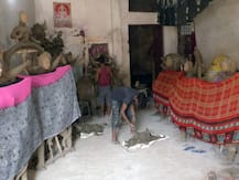 जालौनः अब मूर्तिकारों पर भी मंडराने लगा रोजी का संकट, जानिए क्यों हैं मायूस