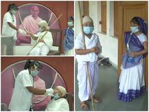 गुजरात: 10 साल के बच्चे ने महात्मा गांधी के गेटअप में कराया कोरोना टेस्ट, कही ये बड़ी बात