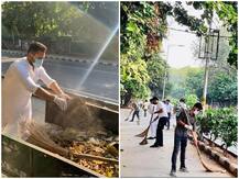 गांधी जयंती पर DUSU ने परिसर में सफाई अभियान चलाया, महात्मा गांधी और लाल बहादुर शास्त्री को दी श्रद्धांजलि