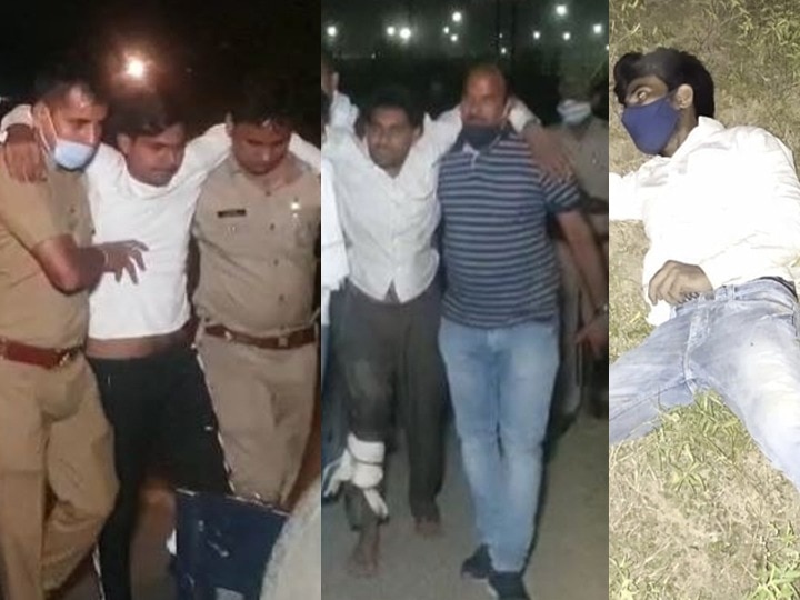 Three criminal injured in police firing and arrested in encounter in greater noida ANN ग्रेटर नोएडा: 6 घंटे में 3 एनकाउंटर, फायरिंग में तीन बदमाशों को लगी गोली, पुलिस ने किया गिरफ्तार