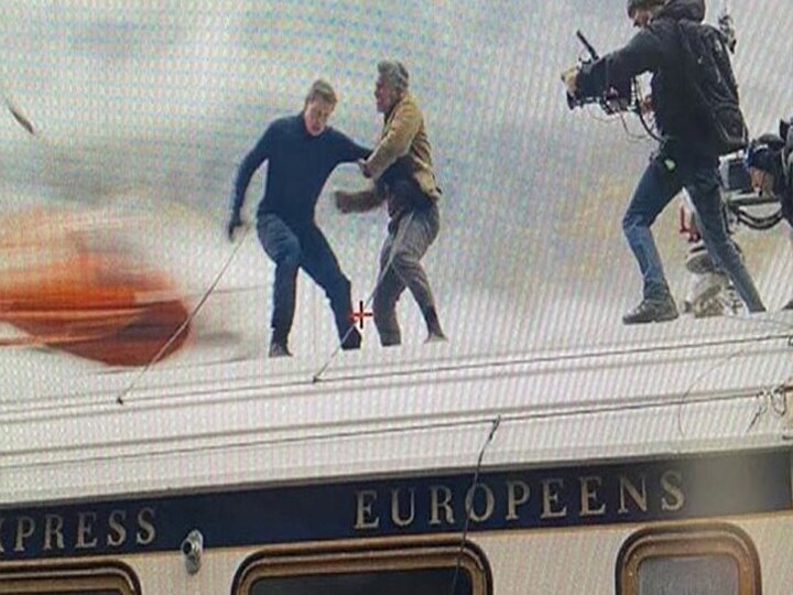 Mission Impossible 7 Tom Cruise shoots over speed train, video goes viral Mission Impossible 7 में टॉम क्रूज ने तेज रफ्तार ट्रेन के ऊपर की शूटिंग, Video हुआ वायरल