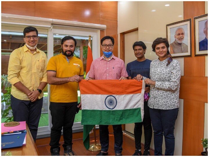 Delegation of young mountaineers meets Union Minister of State Kiran Rijiju demands for transjedgers ANN युवा पर्वातारोहियों के प्रतिनिधिमंडल ने की किरण रिजिजु से मुलाकात, ट्रांसजेडर्स के लिए की ये मांग
