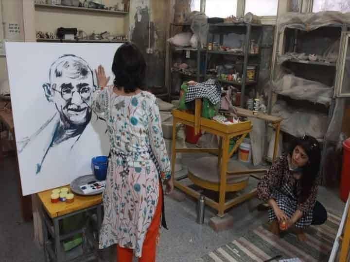 महात्मा गांधी की 151वीं जयंती पर ललित कला अकादेमी में चित्रकला कार्यशाला का अयोजन