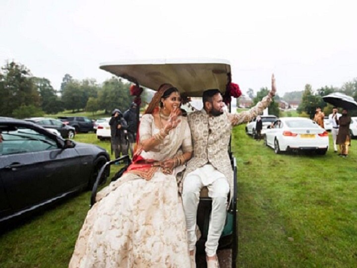 indian origin couple drive in wedding to bypass covid guest limit rule in uk london लॉकडाउन में ज्यादा मेहमानों को बुलाने के लिए निकाला तोड़, लंदन में भारतीय कपल ने की ड्राइव-इन वेडिंग