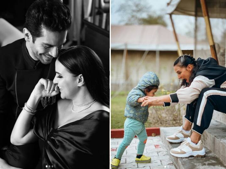 नेहा धूपिया: अभिनेत्री नेहा धूपिया ने मई 2018 में एक्टर अंगद बेदी से शादी की थी. दोनों ने अचानक शादी करके अपने फैन्स को चौंका दिया था. इसकी वजह सब जानने को बेताब थे और शादी के तीन महीने बाद इस कपल ने खुलासा कर दिया था कि वो पेरेंट्स बनने वाले हैं. 18, नवंबर 2018 को नेहा ने बेटी को जन्म दिया जिसका नाम उन्होंने मेहर रखा.