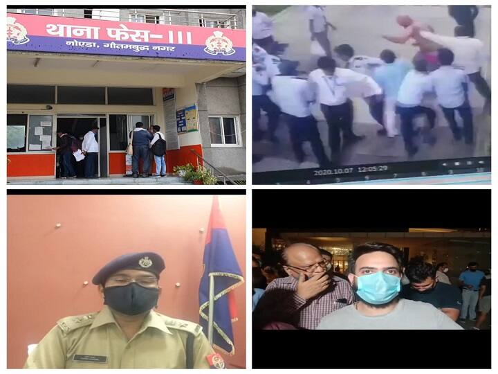 नोएडा: बिजली करप्शन की शिकायत पड़ी भारी, करीब दो दर्जन गार्डों ने की मारपीट, घटना सीसीटीवी में कैद